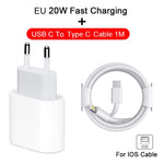 Load image into Gallery viewer, PD 20W Original For iPhone 13 12 11 14 Pro Max USB C Fast Charger For iPhone 14 Plus XR X XS MAX iPad Air Fast Charging Cable
